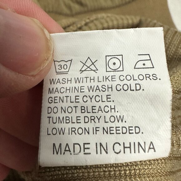 Womens Oversized Ribbed Olive Green Long Sleeve Shirt 4XL - Picture 4 of 4